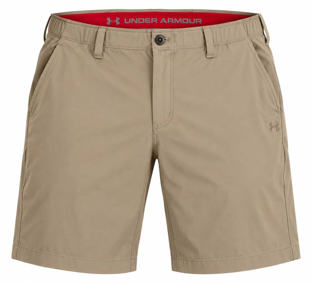 Under Armour Men’s Shorts 40 Beige Khaki Tan Performance Golf Hiking Outdoor